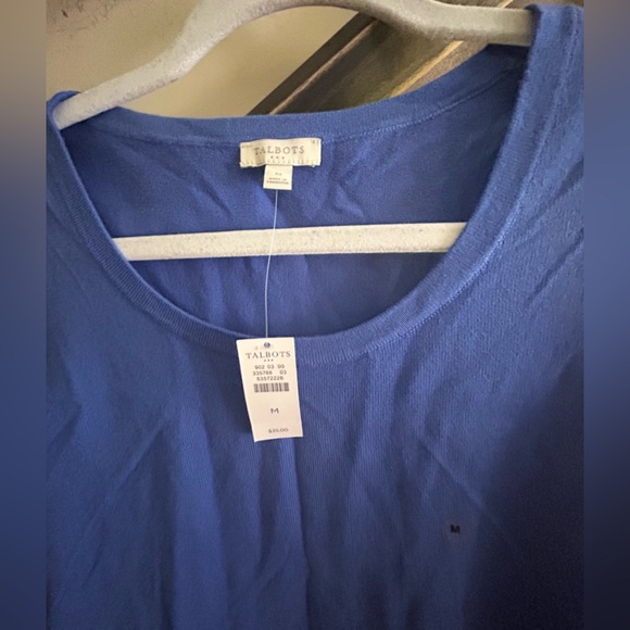 New Talbots Sleeveless Knit Sweater Top Shell SZ Medium - Picture 1 of 5